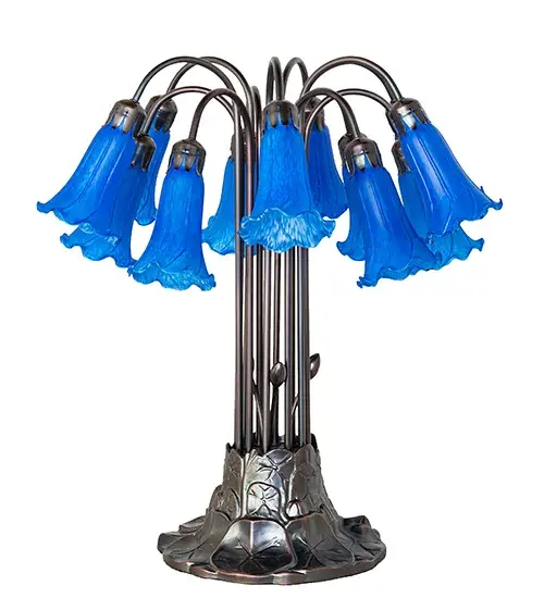 The Blue Tiffany Pond Lily by Meyda Lighting - Image 3