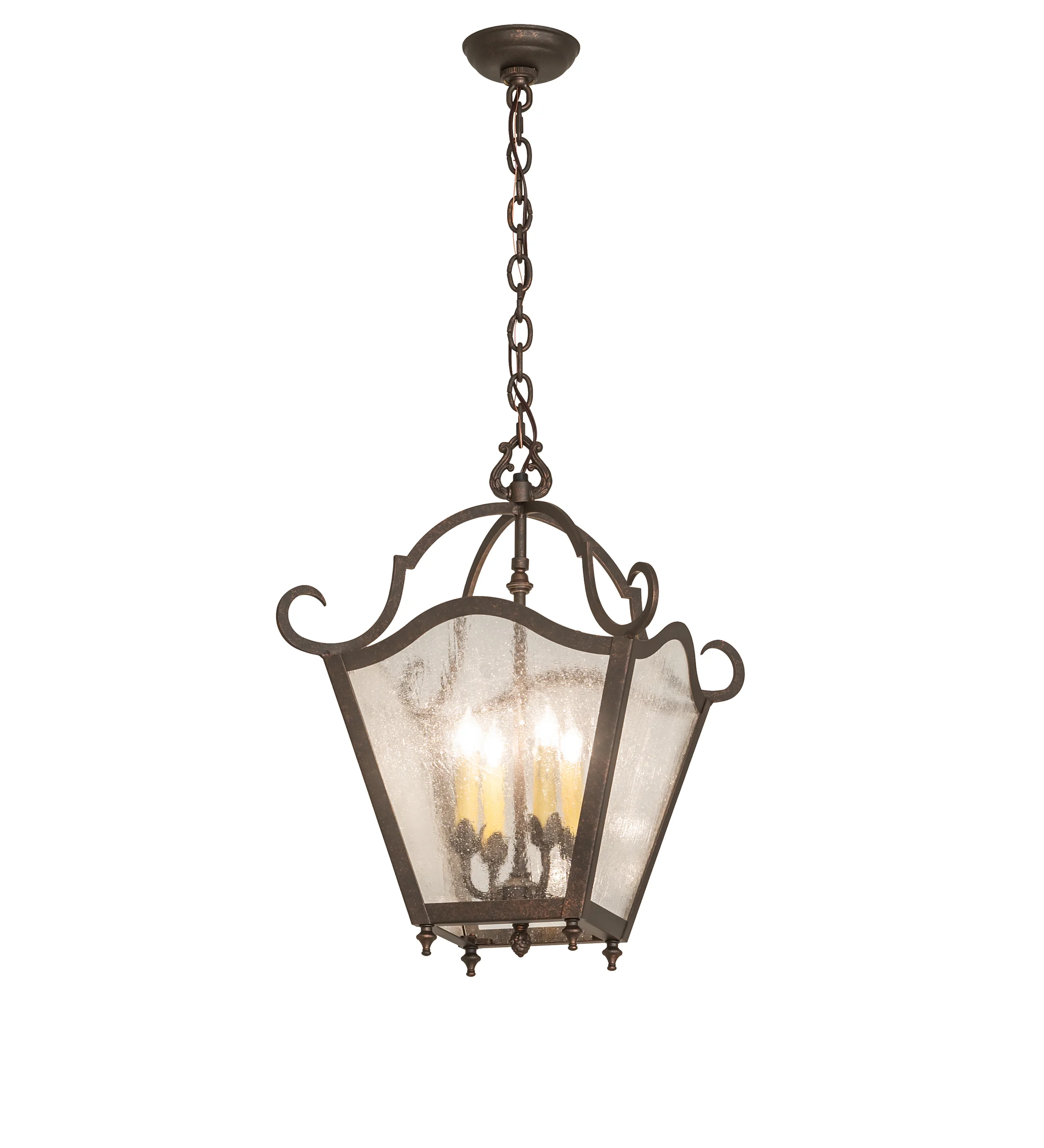 Terena Four Light Pendant in Gilded Tobacco