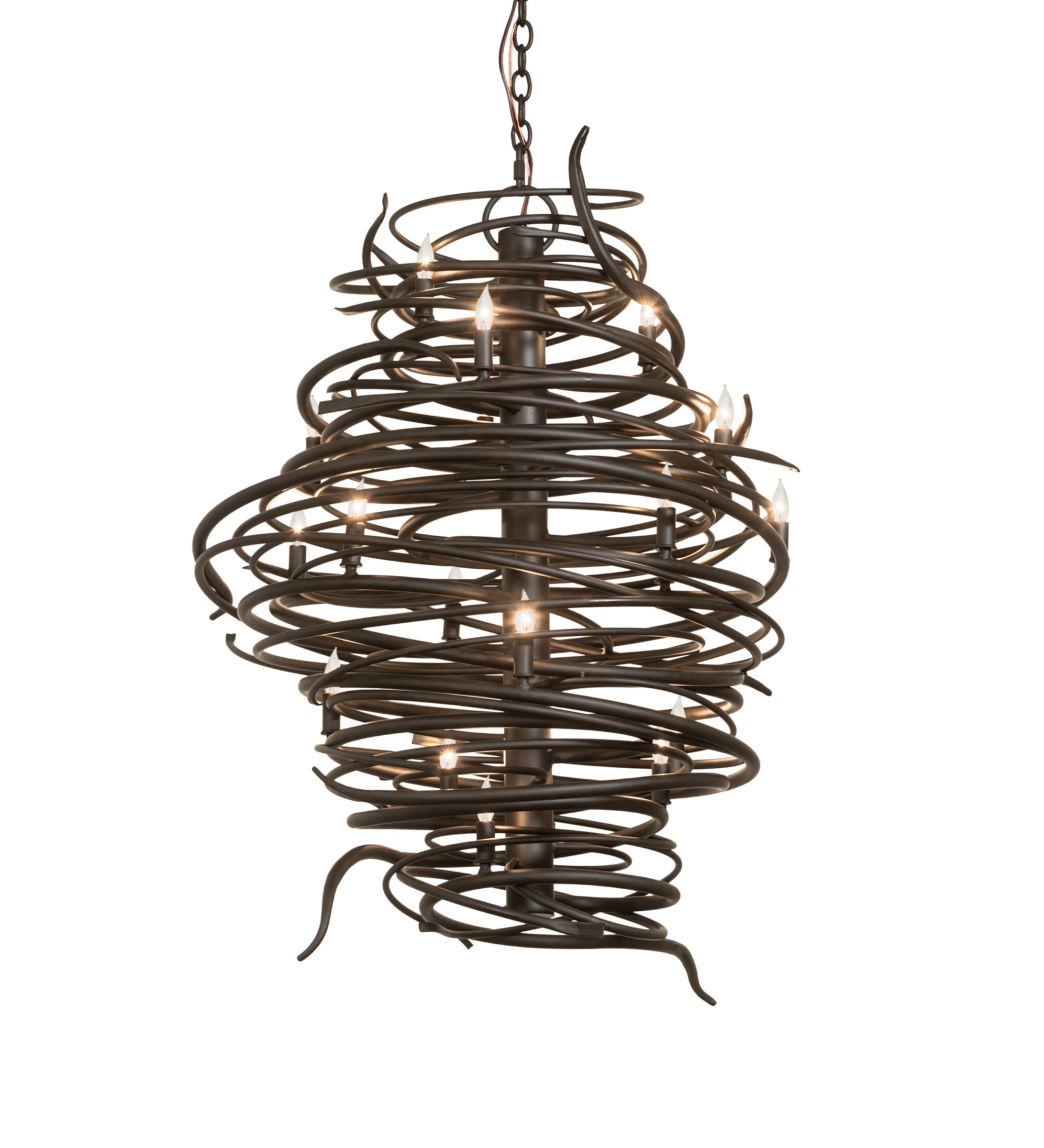 Cyclone 20 Light Chandelier in Oil Rubbed Bronze