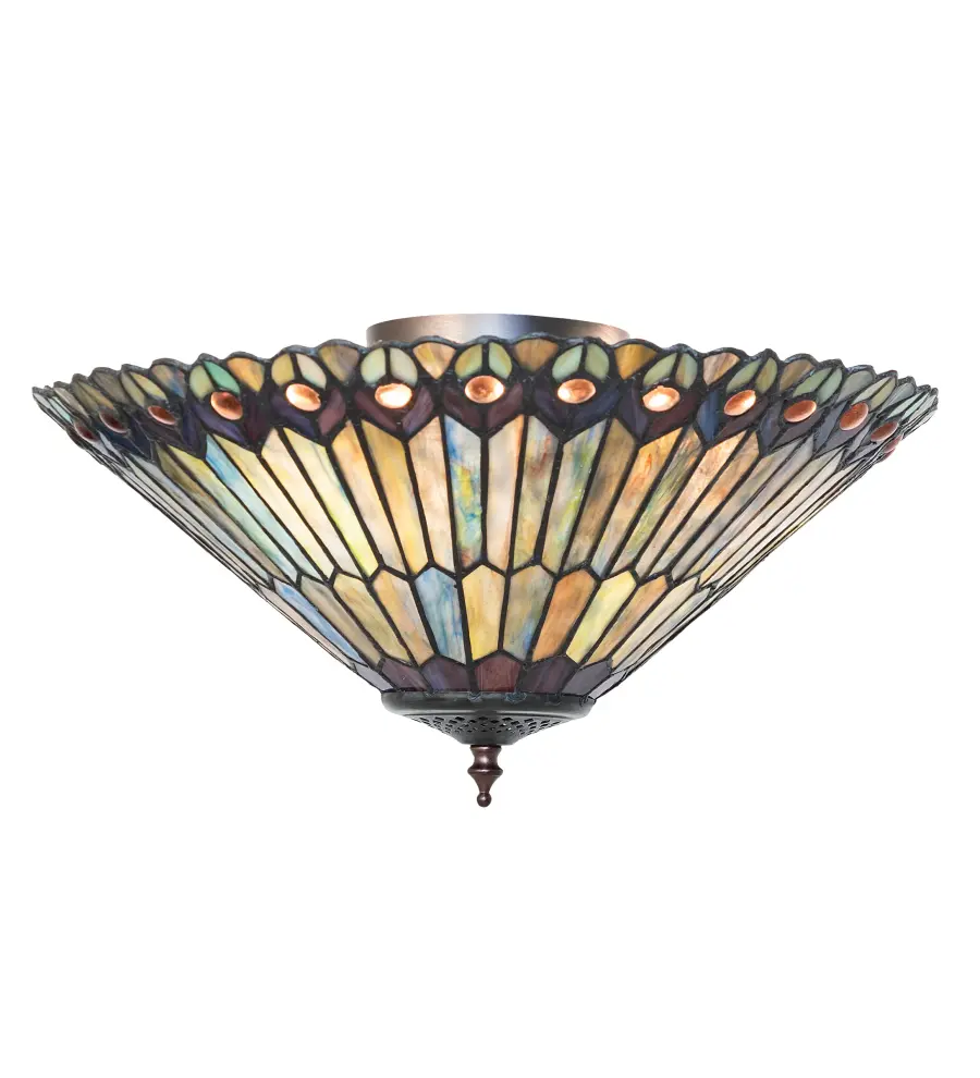 The Tiffany Jeweled Peacock by Meyda Lighting - Image 1