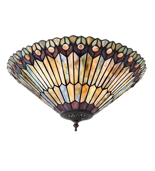 The Tiffany Jeweled Peacock by Meyda Lighting - Image 6