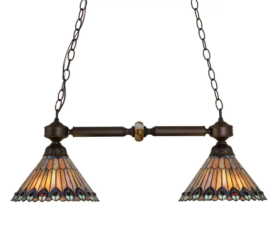 The Tiffany Jeweled Peacock by Meyda Lighting
