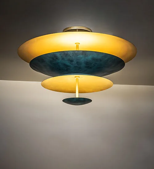 39" Wide Gunter Semi-Flush Mount