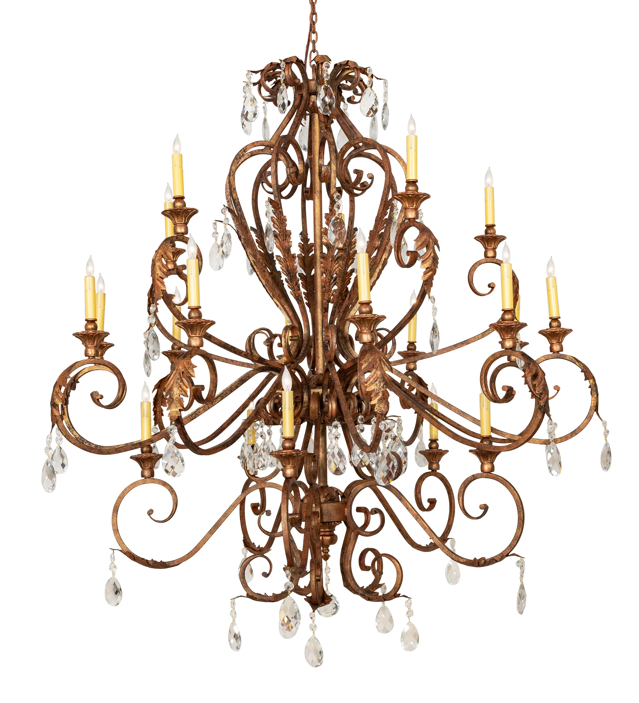 54" Wide Serratina 20 Light Chandelier