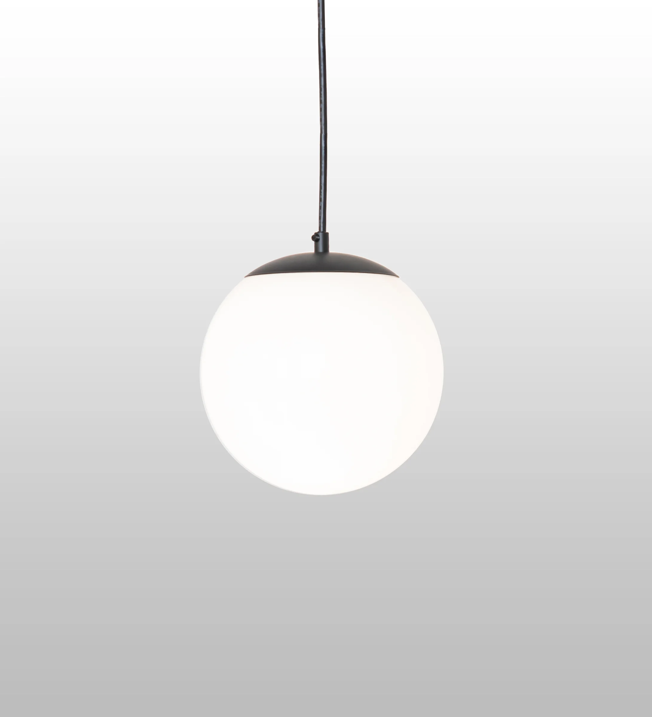 Bola One Light Mini Pendant in Solar Black