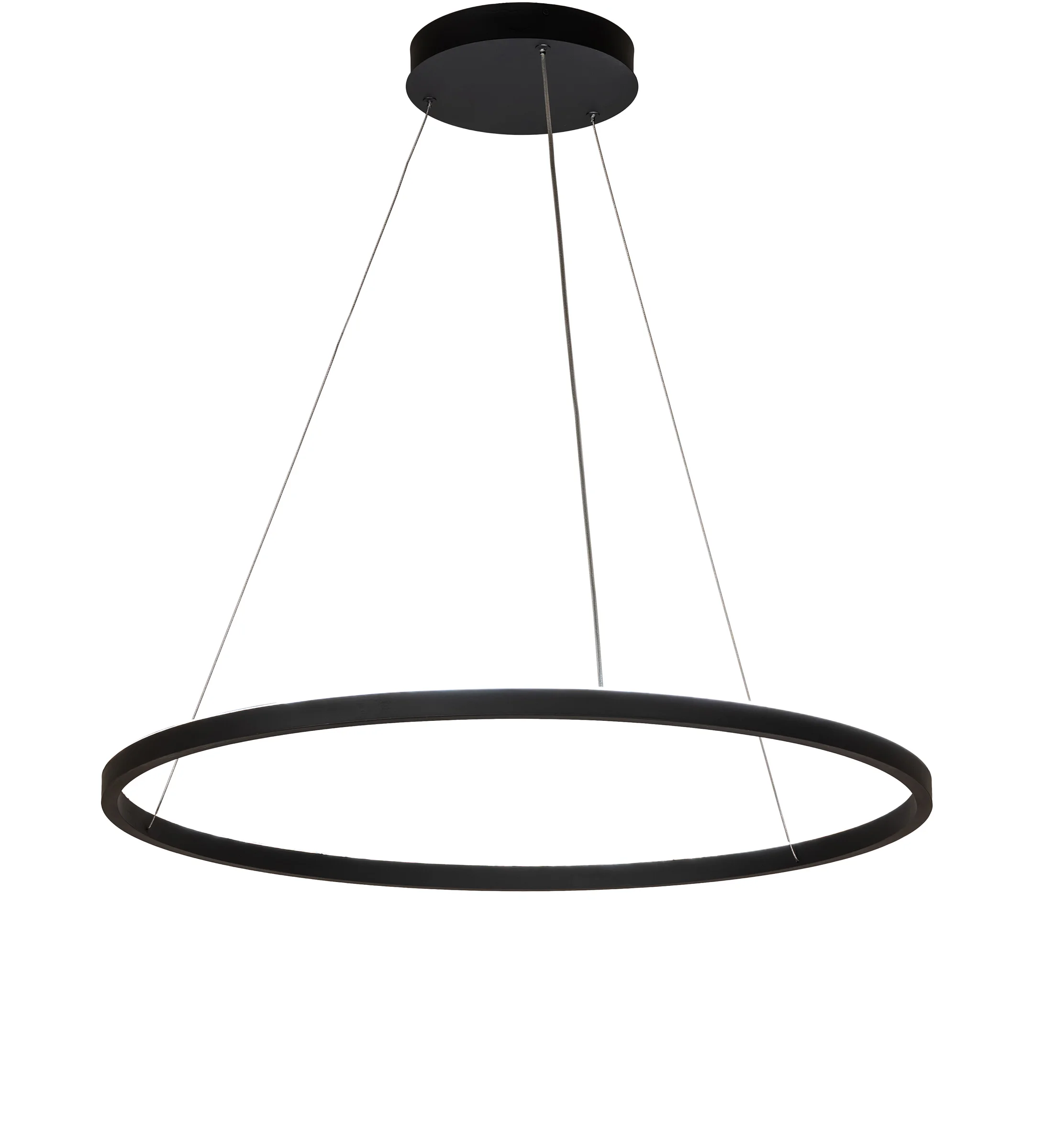 Anillo LED Pendant in Solar Black