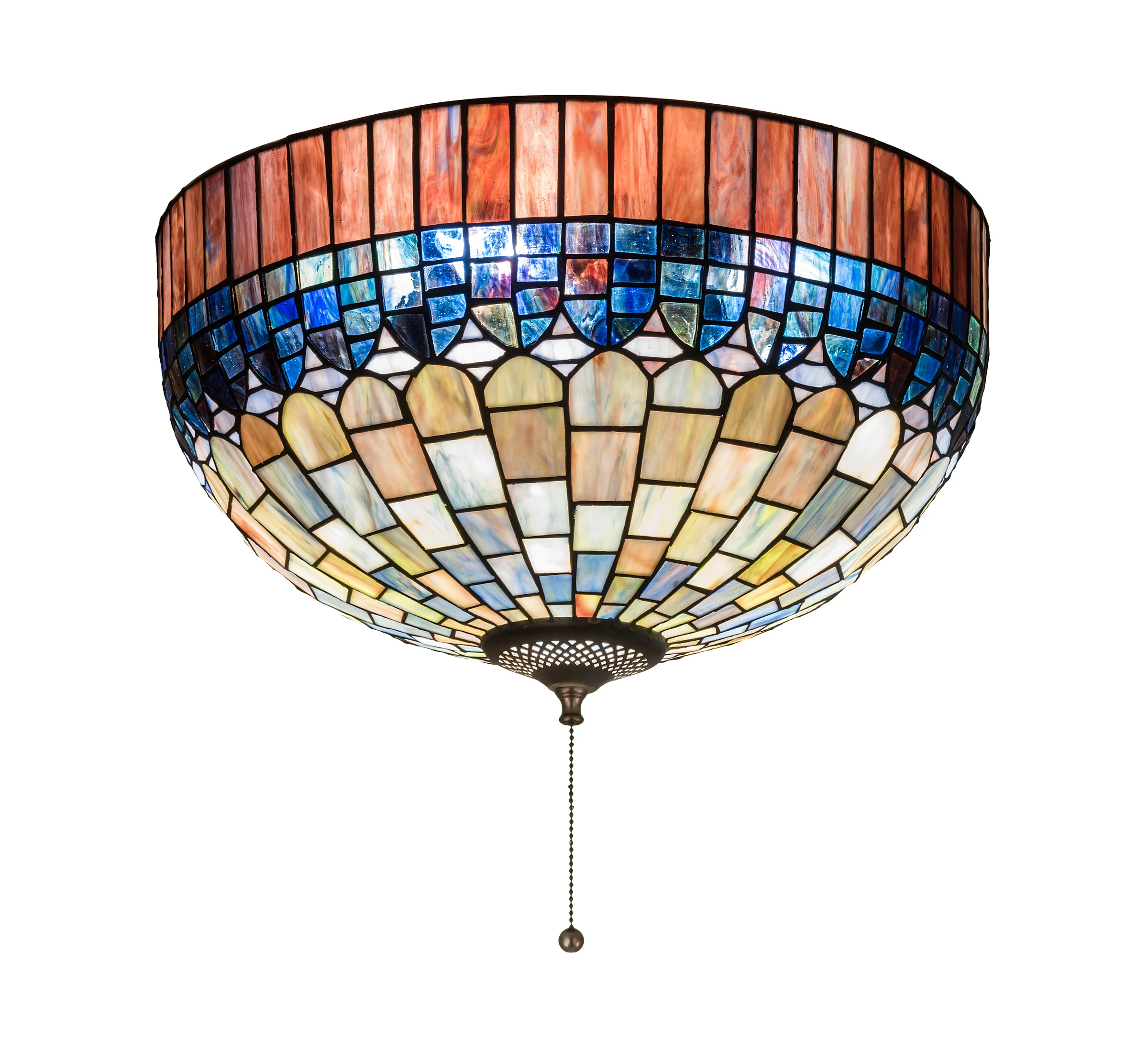 Tiffany Candice Flushmount in Mahogany Bronze