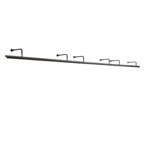 Exquisite minimalism is evoked in this expansive; sleek sign light. The unique wall fixture is designed to illuminate large signs; murals; and wall decor in residential; hospitality; and commercial locations. The architectural style wall fixture features six shades; each with a Statuario Idalight lens and enhanced with a Solar Black finish. The fixture illuminates with Integral LEDs for long life and energy efficiency. The Kromme Sign Light Wall Sconce is part of the American- made; American-designed; handcrafted Modern Lighting Collection; which is manufactured in Yorkville; New York. It is UL and cUL listed for dry and damp locations.