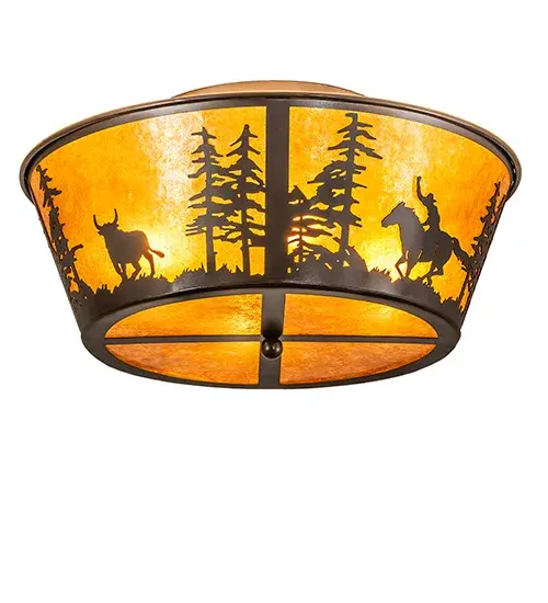 The Meyda Tiffany - Cowboy & Steer by Meyda Lighting - Image 2