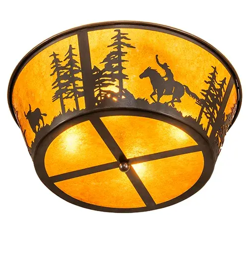 The Meyda Tiffany - Cowboy & Steer by Meyda Lighting - Image 6