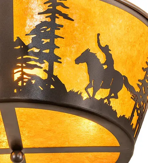 The Meyda Tiffany - Cowboy & Steer by Meyda Lighting - Image 8