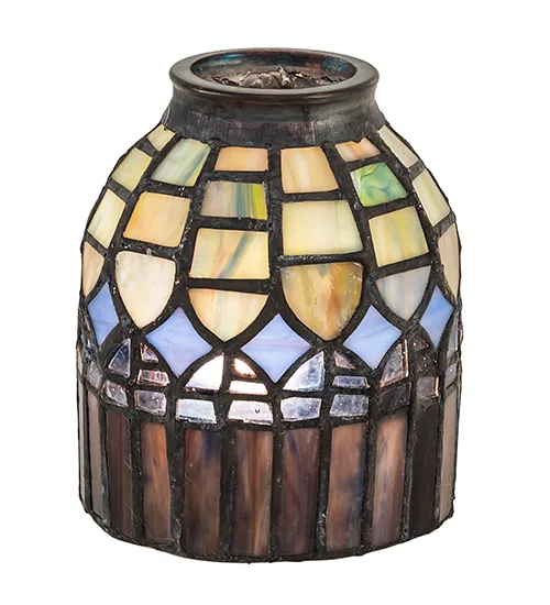4" Wide Tiffany Candice Fan Light Shade