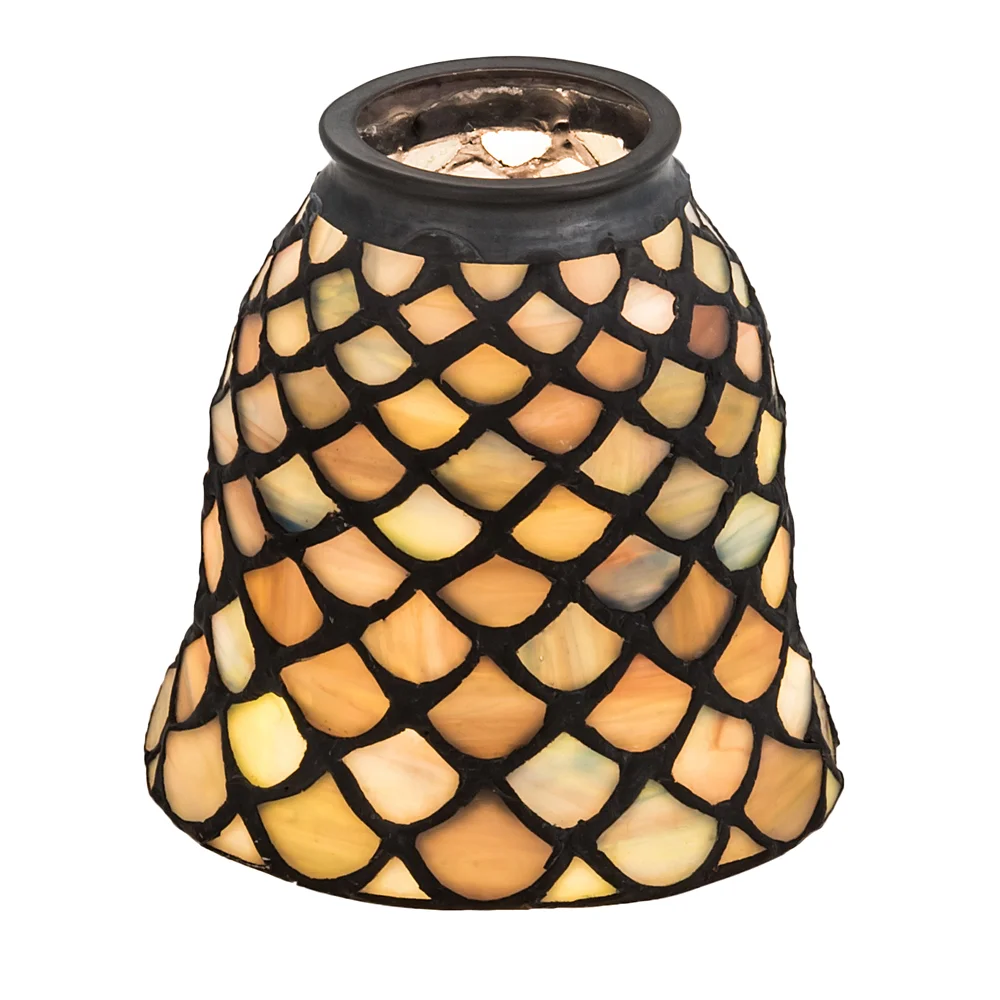 Fishscale Fan Light Shade in Gyb/Jp