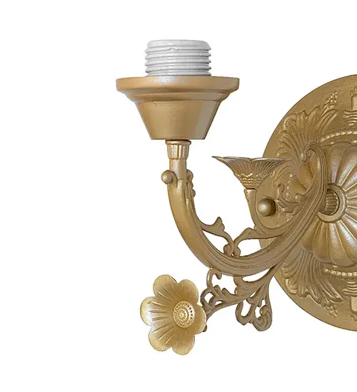 Every Meyda Tiffany item is a unique handcrafted work of art. Natural variations in the wide array of materials that we use to create each Meyda product make every item a masterpiece of its own. Photographs are a general representation of the product. Colors and designs will vary. Collection: Victorian Finish: Sahara Gold Width: 7.00" Height: 7.00" Length: 11.00" Weight: 2.00 lb Number of Bulbs: 1 Maximum Wattage: 60.00 W Bulb Type: A19 Bulb Base: E26 Material: Steel Country of Origin: CHINA Safety Rating: Damp - alternate view