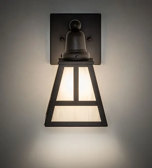 6" Wide "T" Mission Wall Sconce