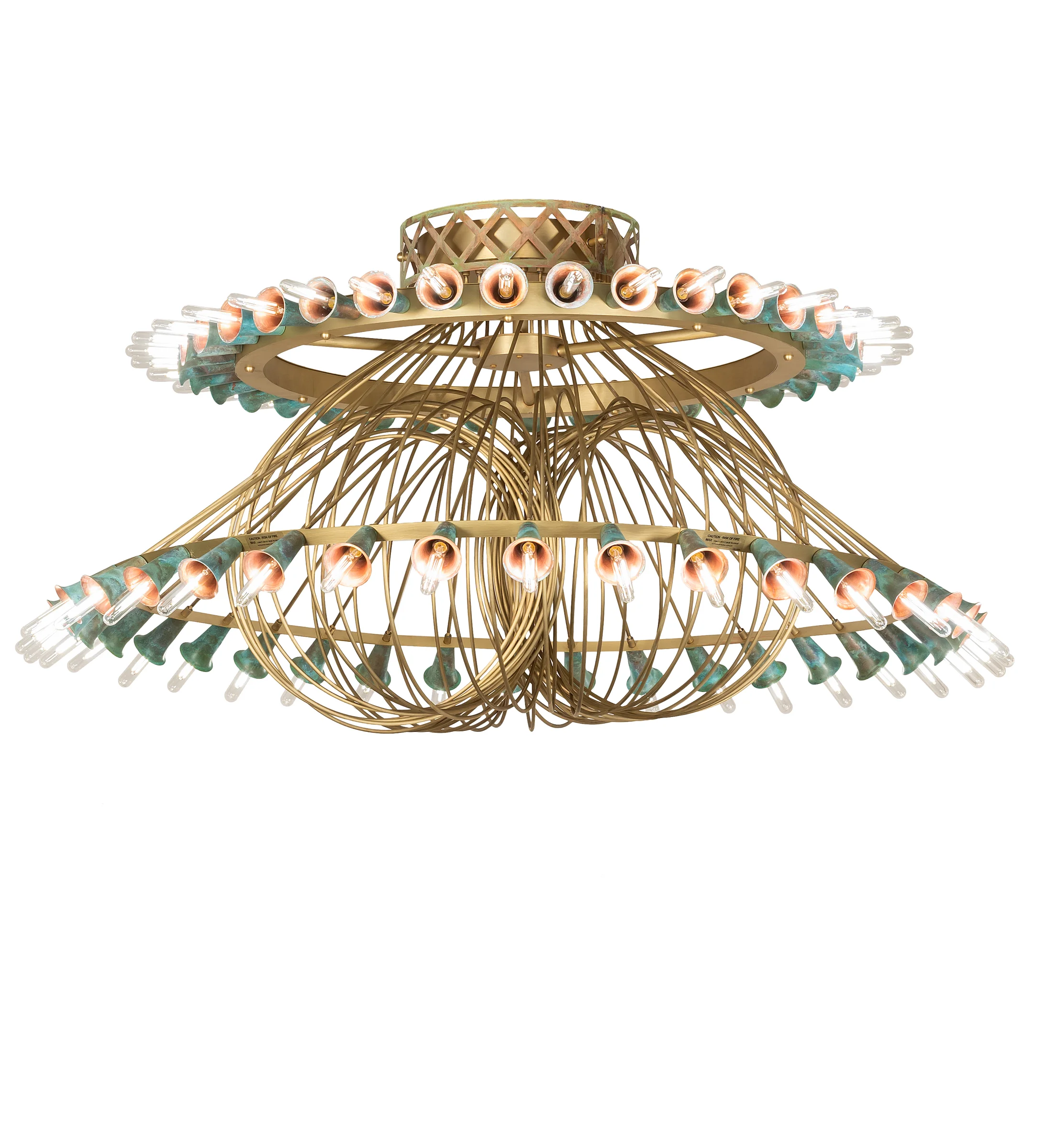 60" Wide Coyle 72 Light Chandelier