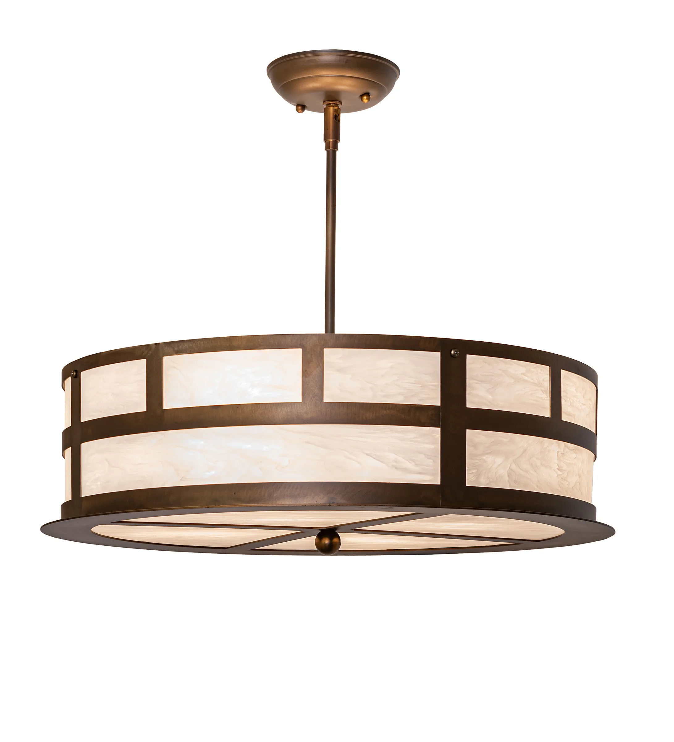 Smythe Four Light Pendant in Antique Copper