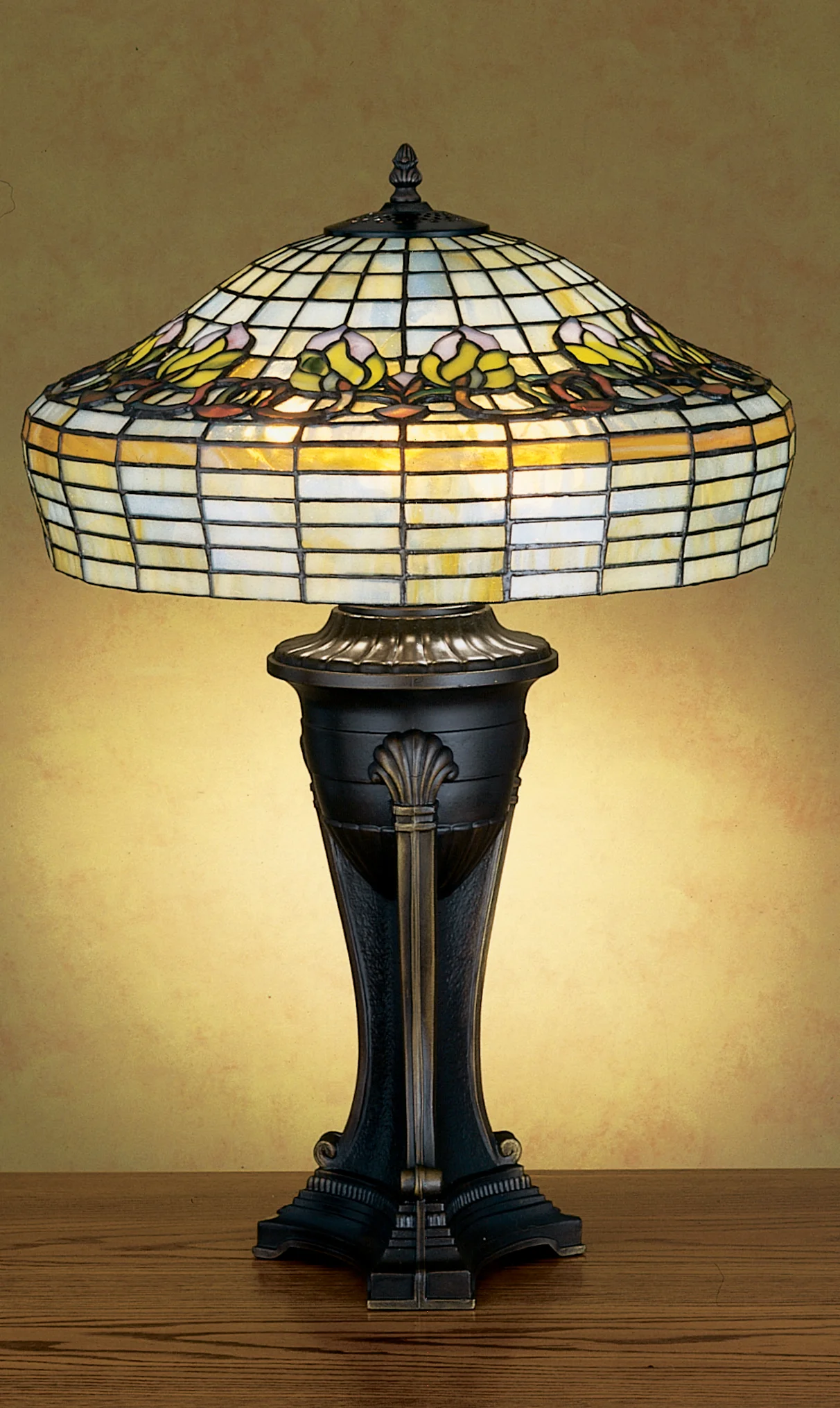 28" High Duffner & Kimberly Raised Tulip Table Lamp