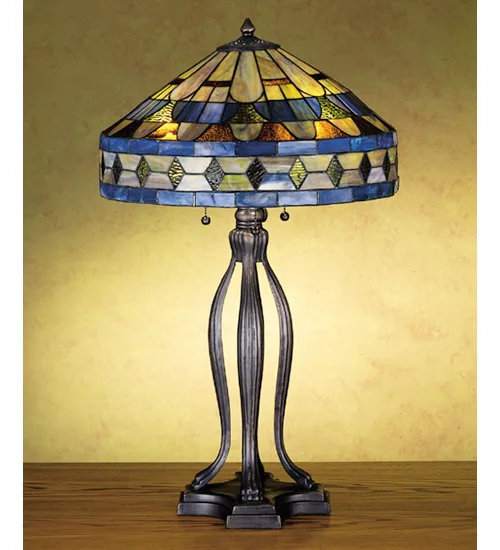 30" High Duffner & Kimberly Diamond Table Lamp