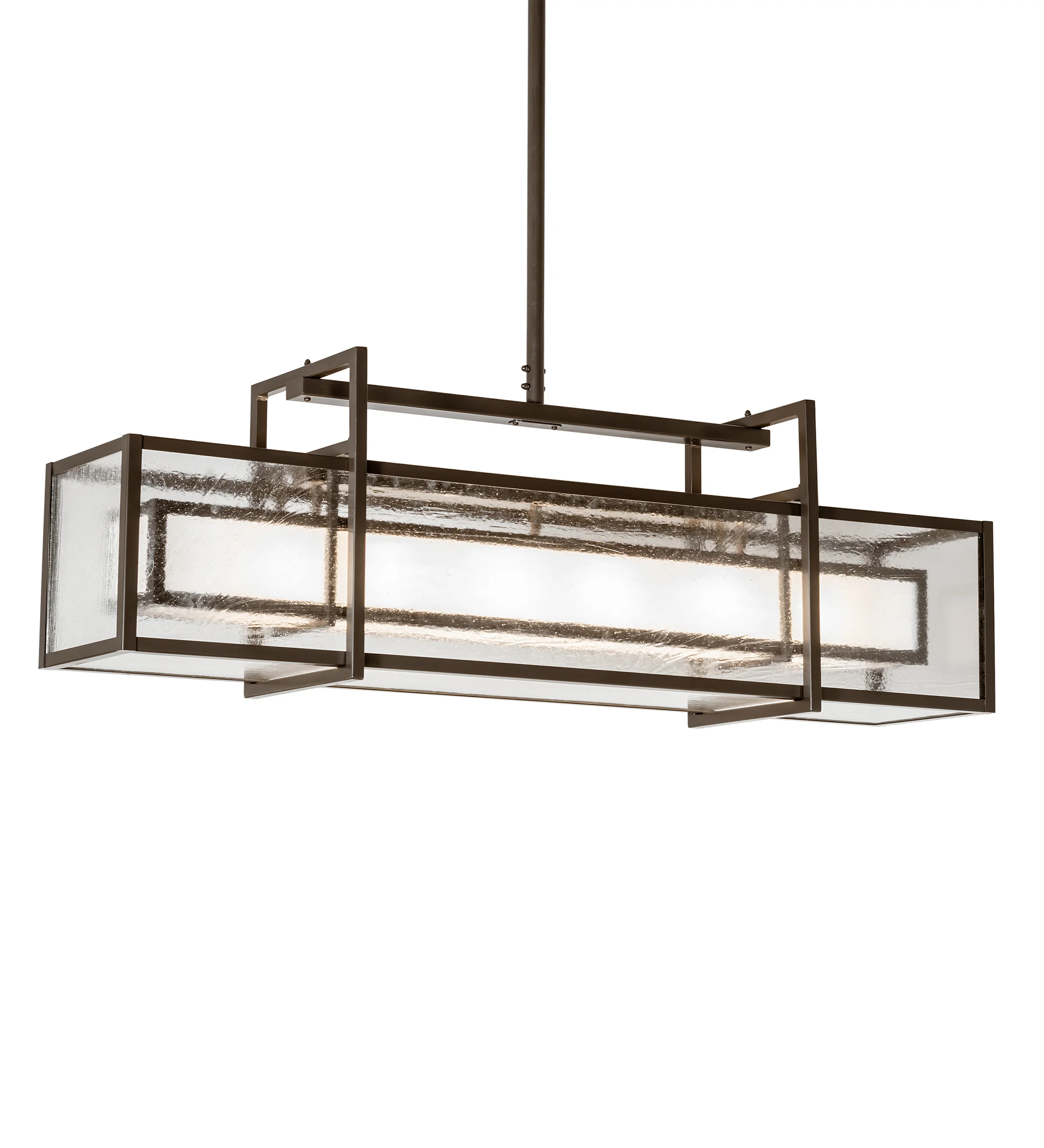 Nelson Six Light Pendant in Timeless Bronze