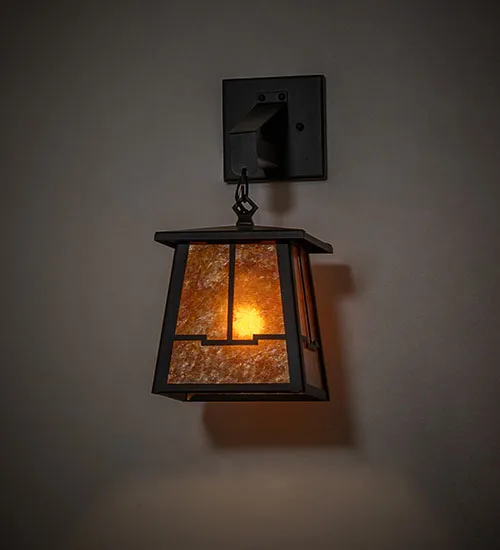 7" Wide Bungalow Lantern Wall Sconce
