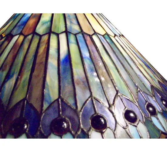 The Tiffany Jeweled Peacock by Meyda Lighting - Image 2