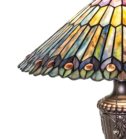 The Meyda Tiffany - Tiffany Jeweled Peacock by Meyda Lighting - Image 4