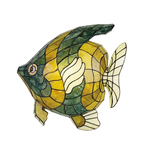 Jadestone Angel Fish Two Light Wall Sconce in Multi
