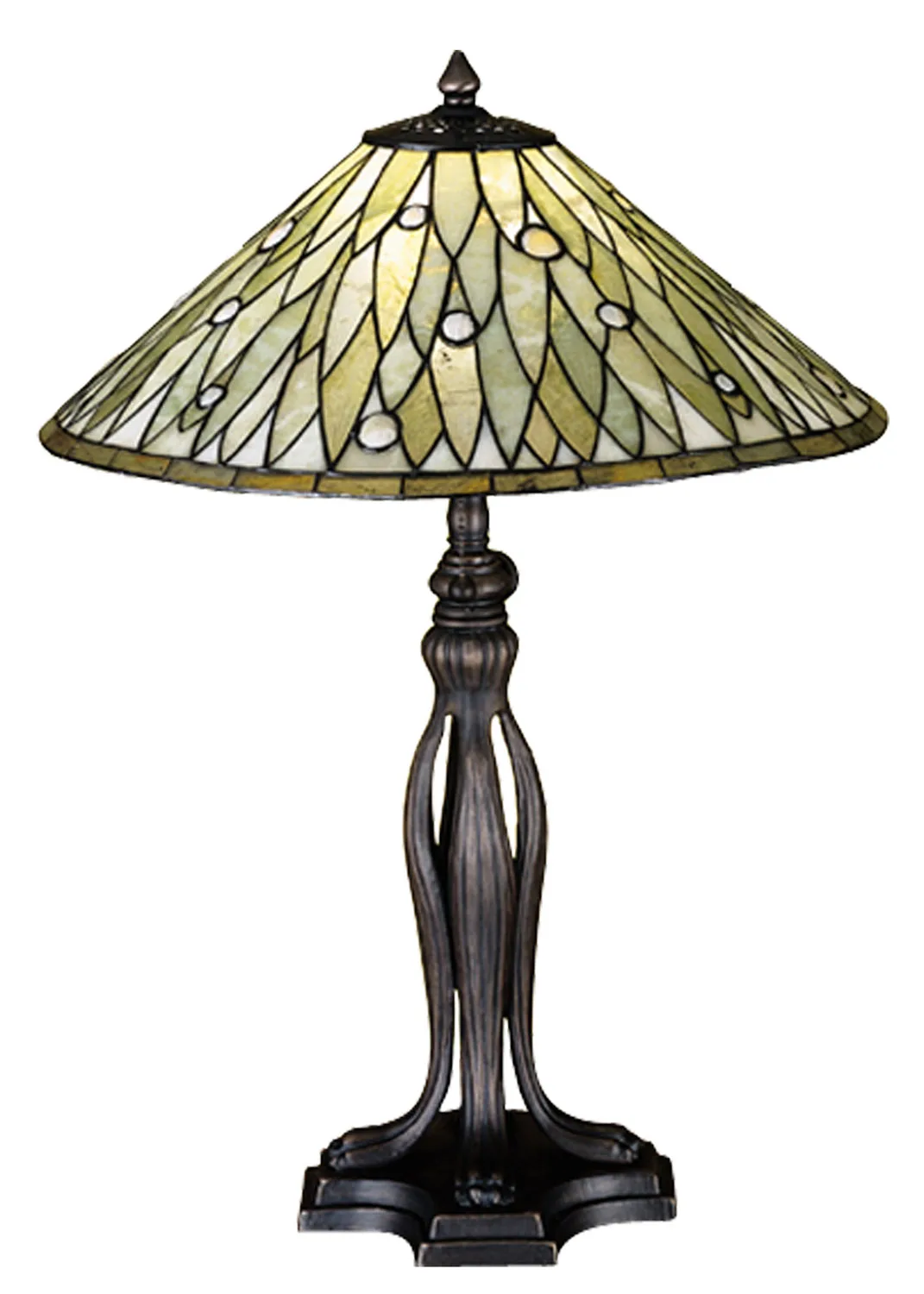 Jadestone Dew Drop 24" Table Lamp in Mahogany Bronze