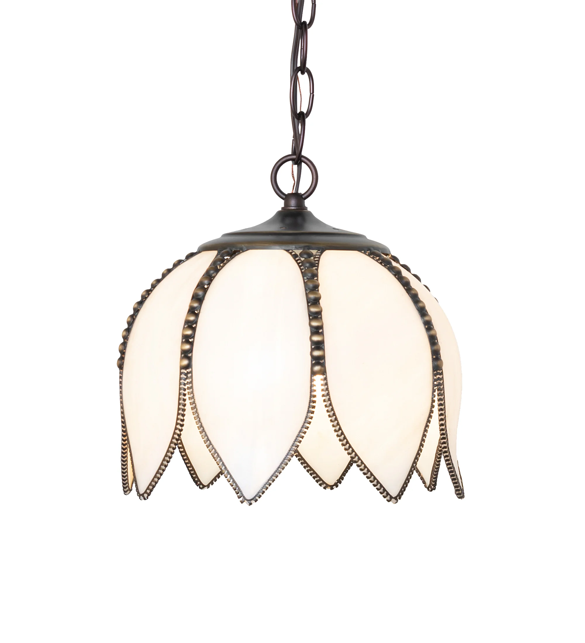 Tulip One Light Pendant in Craftsman Brown On Brass Mahogany Bronze
