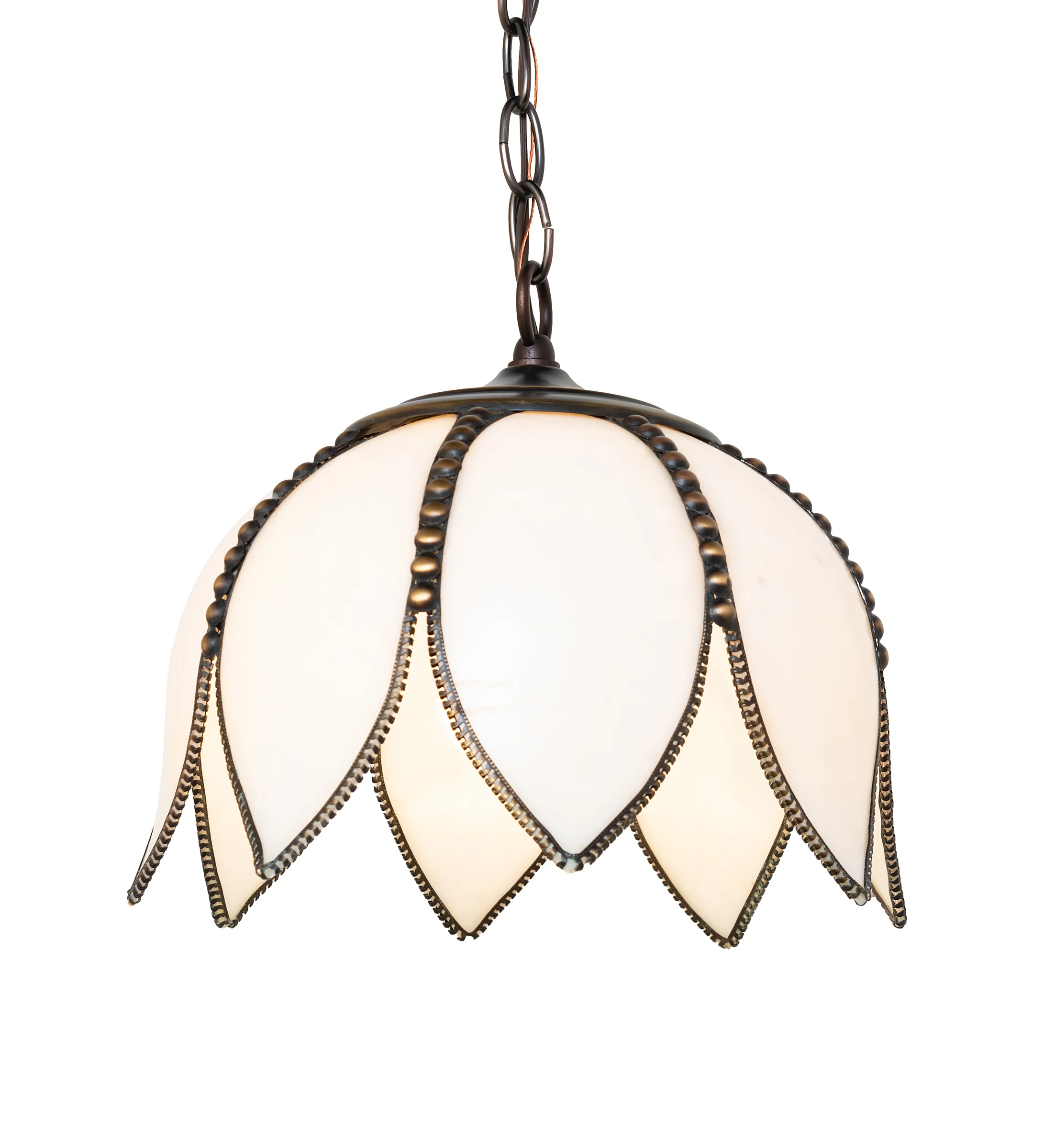 Tulip One Light Mini Pendant in Craftsman Brown On Brass Mahogany Bronze