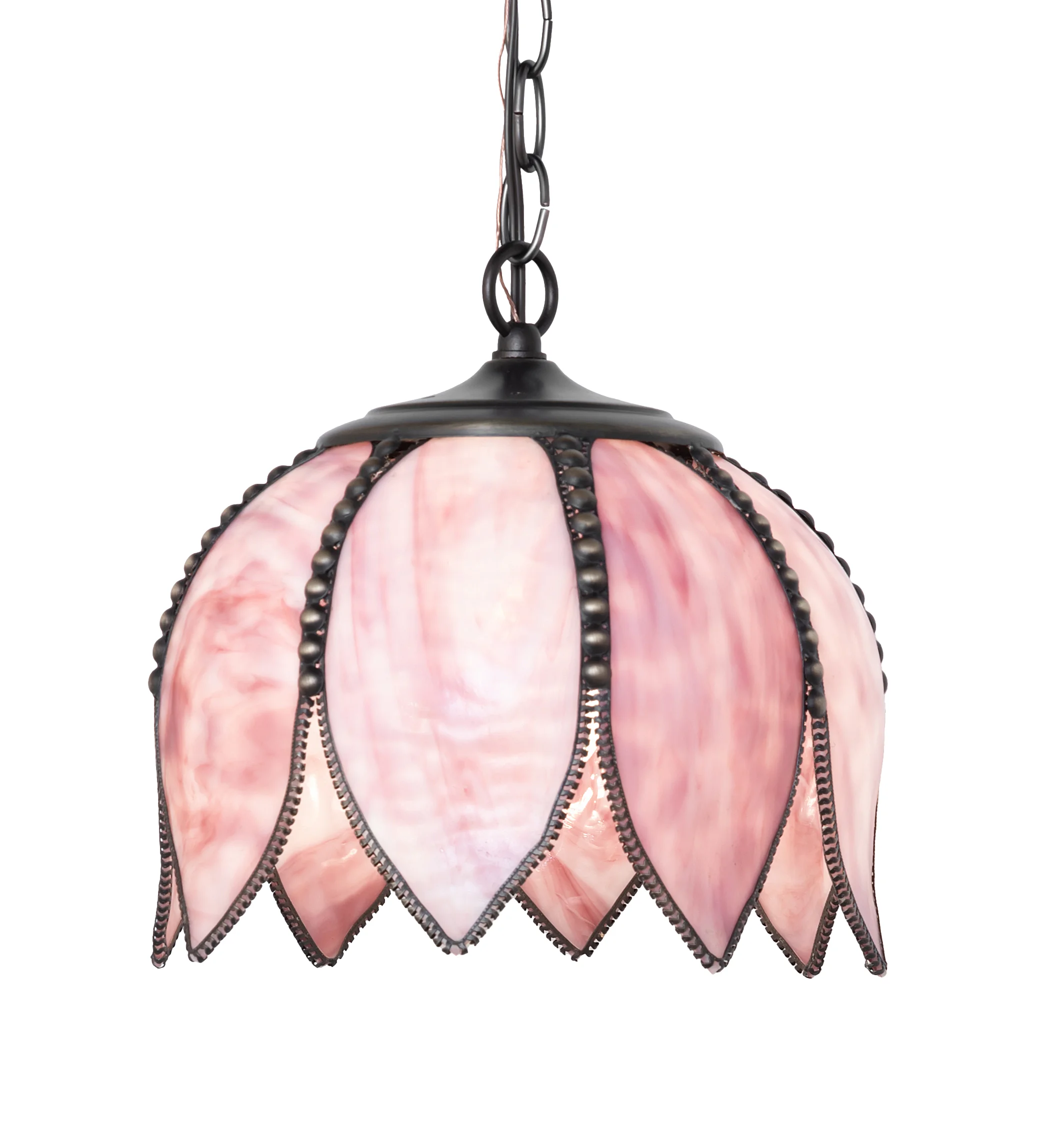 Tulip One Light Pendant in Craftsman Brown On Brass Mahogany Bronze