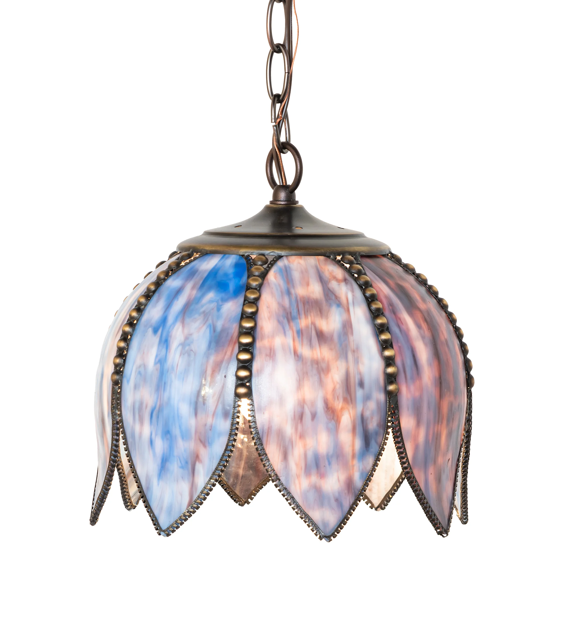 Tulip One Light Pendant in Craftsman Brown On Brass Mahogany Bronze