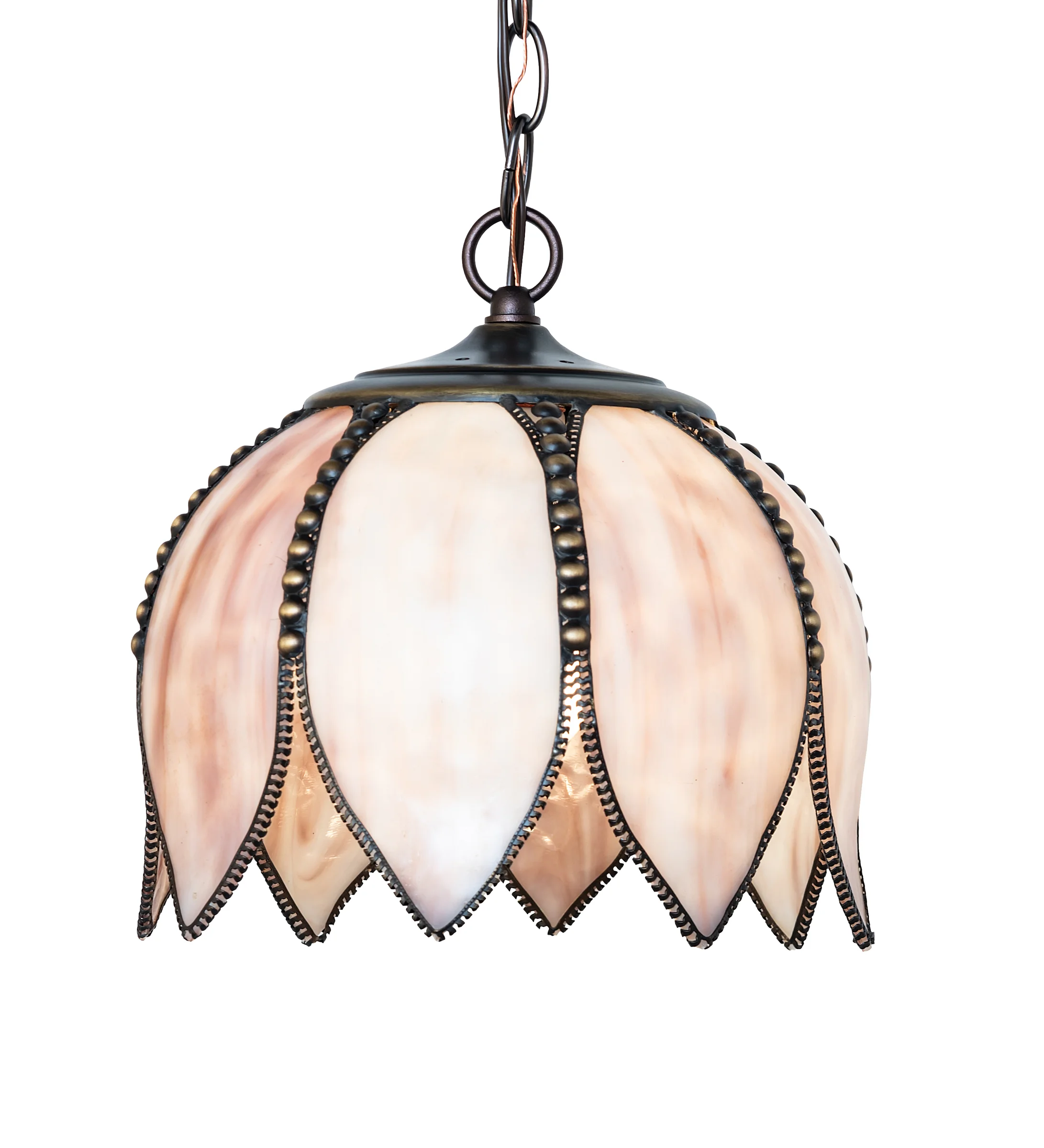 Tulip One Light Pendant in Craftsman Brown On Brass Mahogany Bronze