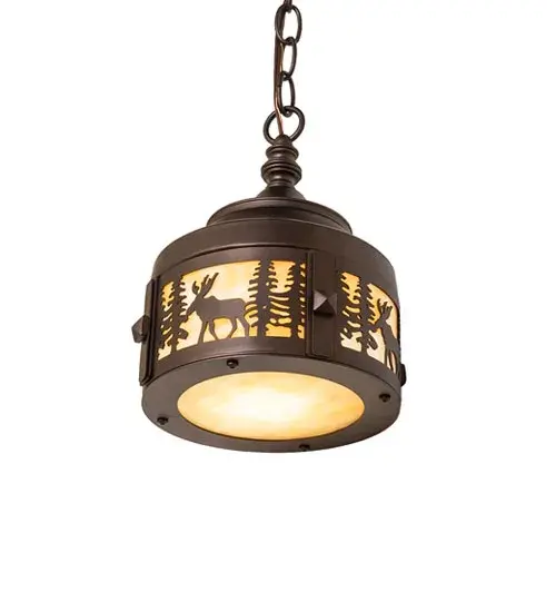 The Meyda Tiffany - Moose At Dusk by Meyda Lighting - Image 6