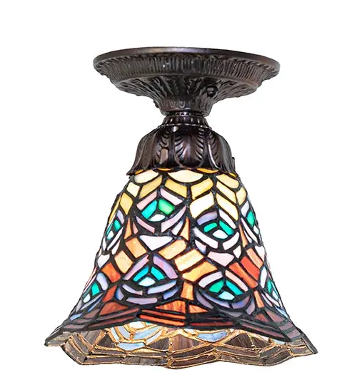 The Tiffany Peacock Feather by Meyda Lighting - Image 2