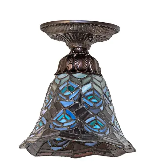 The Tiffany Peacock Feather by Meyda Lighting - Image 3