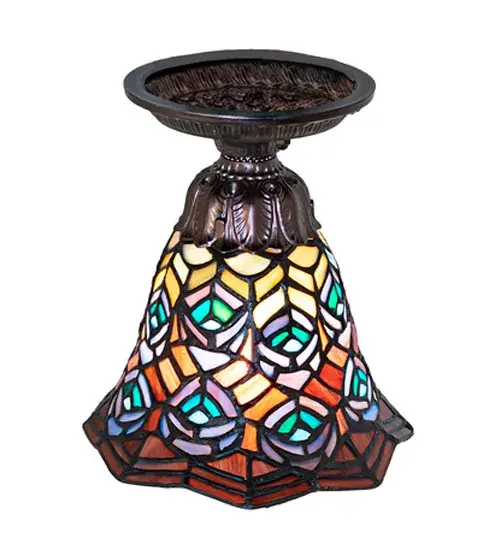 The Tiffany Peacock Feather by Meyda Lighting - Image 4