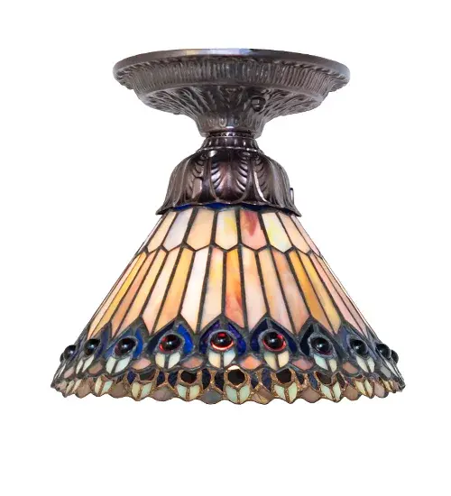 The Tiffany Jeweled Peacock by Meyda Lighting - Image 2