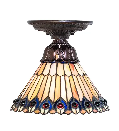 The Tiffany Jeweled Peacock by Meyda Lighting - Image 5