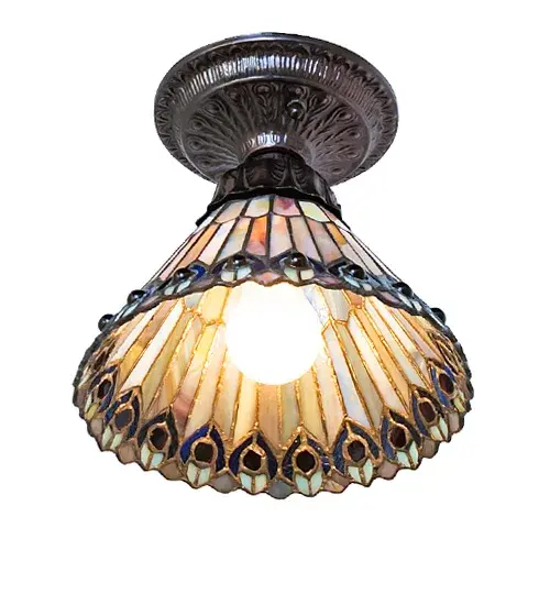 The Tiffany Jeweled Peacock by Meyda Lighting - Image 6