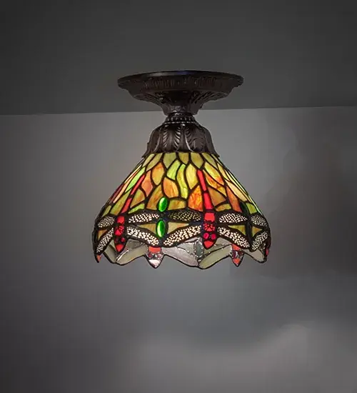 The Tiffany Hanginghead Dragonfly by Meyda Lighting - Image 1