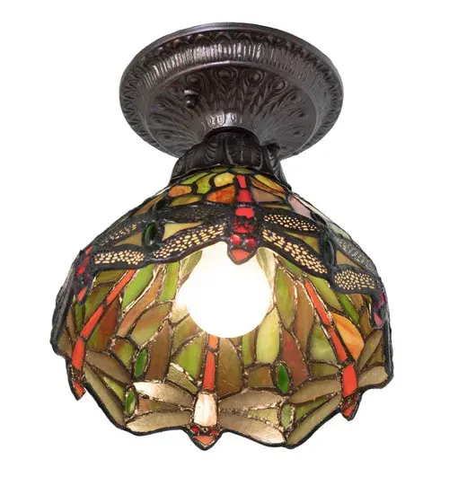 The Tiffany Hanginghead Dragonfly by Meyda Lighting - Image 6