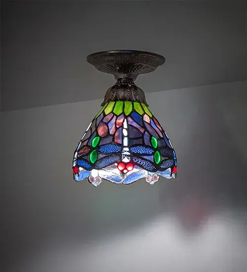 The Tiffany Hanging Head Dragonfly by Meyda Lighting - Image 1