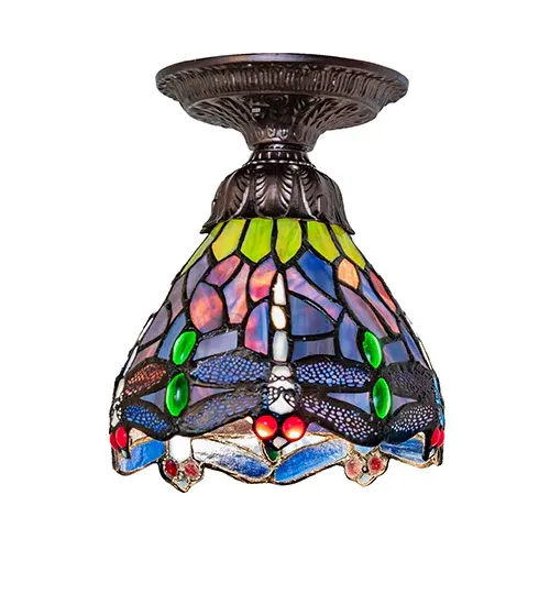 The Tiffany Hanging Head Dragonfly by Meyda Lighting - Image 2
