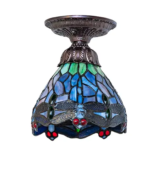 The Tiffany Hanging Head Dragonfly by Meyda Lighting - Image 3