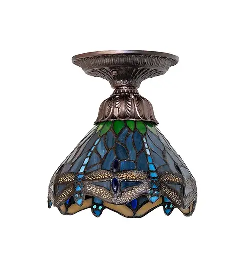 The Meyda Tiffany - Tiffany Hanginghead Dragonfly by Meyda Lighting - Image 3