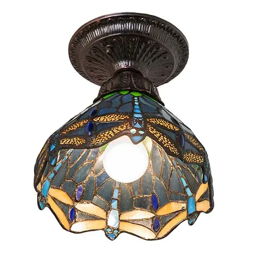 The Meyda Tiffany - Tiffany Hanginghead Dragonfly by Meyda Lighting - Image 6
