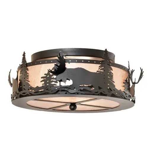 The Meyda Tiffany - Moose At Dusk by Meyda Lighting - Image 2