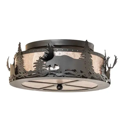 The Meyda Tiffany - Moose At Dusk by Meyda Lighting - Image 3